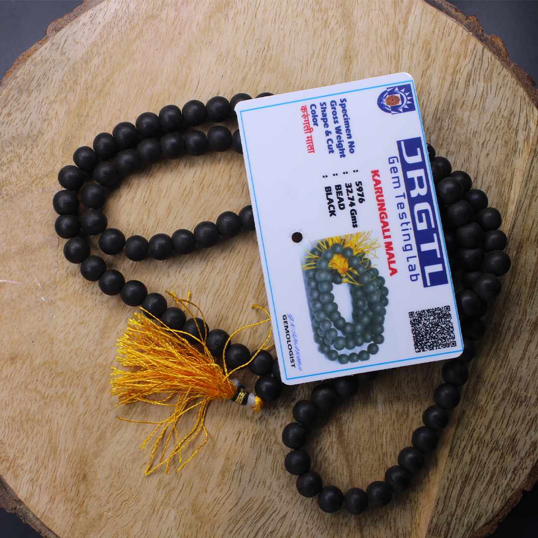Karungali Malai Bracelet Silver & with Govt. Certification