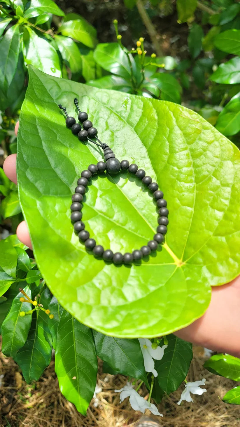 Karungali Malai Damru Bracelet with Govt. Certification