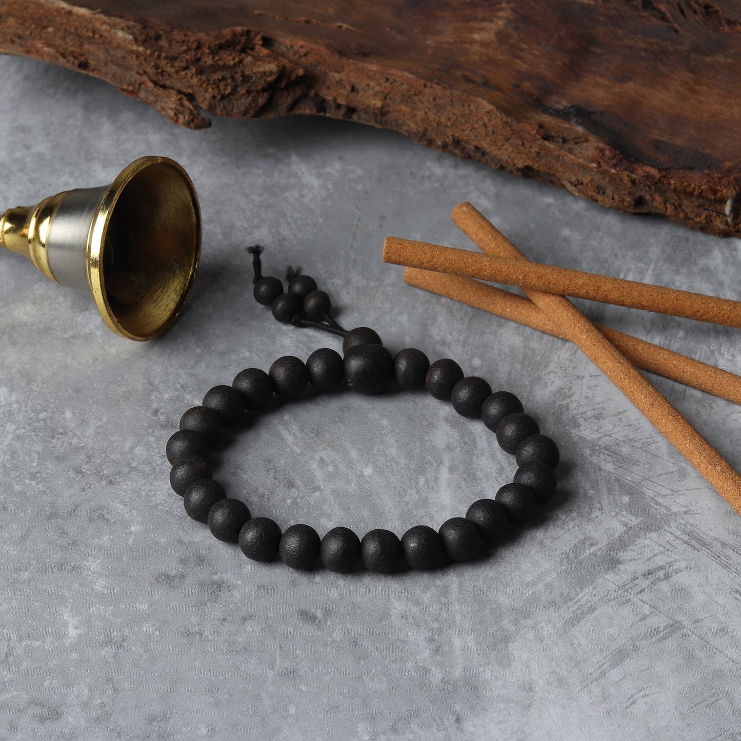 Karungali Malai Damru Bracelet with Govt. Certification